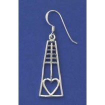 SPC RM STYLE HEART TRIANGLE DROP EARRING