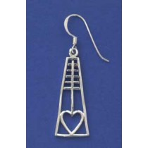 SPC RM STYLE HEART TRIANGLE DROP EARRING