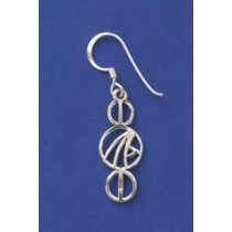 SPC FANCY DESIGN CIRCLES DROP EARRINGS