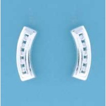 SPC 18mm CHANNEL SET CZ CURVED STUDS