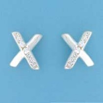 SPC CHANNEL SET CZ CROSS STUDS