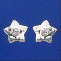 SPC 5 POINT STAR WITH 3mm CZ STUD