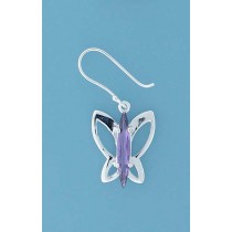 SPC MARQUIS PURPLECZ BUTTERFLY EARRINGS=