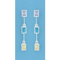 SPC 3 STONE RECT.MULTI COL.HINGED DROPS=
