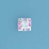 SPC LAV/PINK/WHITE CZ SQUARE STUDS     =