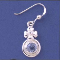 SPC FLOWER DESIGN SYN.BT DROP EARRINGS