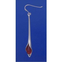 SPC RED STONE DROP EARRINGS            =