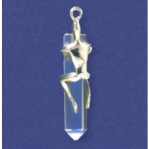 SPC FIGURE CLASPING CRYSTAL SPEAR PEND.