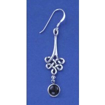 SPC CELTIC DROP EARRINGS WITH ONYX DROP-