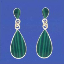 SPC SMALL MALACHITE TEARDROP DROPS     =