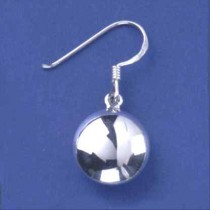 SPC 12mm DOMED DISC DROP EARRING       =