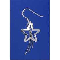 SPC 17mm SHOOTING STAR DROP EARRING    =