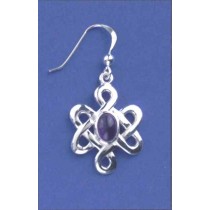 SPC 7x5 AME CELTIC KNOT DROP EARRING