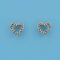 SPC MARCASITE OPEN HEART STUDS         =