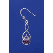 SPC HORIZONTAL PURPLE CZ CELTIC DROPS