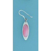 SPC OVAL PINK M.O.P INLAID DROPS       =