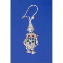 SPC SMALL STONESET CLOWN DROP EARRINGS