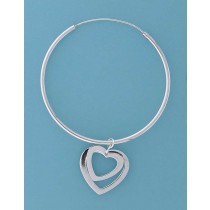 SPC 55mm HOOPS / 2 CUTOUT HANGING HEARTS