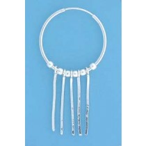 SPC 25mm HOOPS WITH COBRA CHAIN DROPS  =