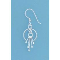 SPC FANCY 3/4 CIRCLE/BARS DROP EARRING