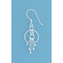 SPC FANCY 3/4 CIRCLE/BARS DROP EARRING