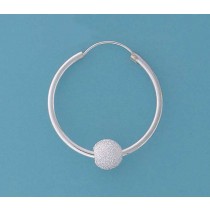 SPC 30x2mm HINGED HOOP WITH LASER BALL =