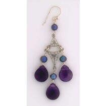 SPC TEARDROP AMETHYST/IMM.PEARL DROPS  =