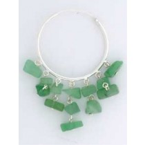 SPC 34mm HOOP/HANGING AVENTURINE CHIPS