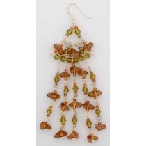 SPC BROWN/GREEN CRYST CHANDELIER DROPS =