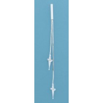 SPC 2 ROW DAGGER ENDS SNAKE CHAIN STUDS=