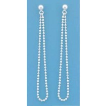 SPC BALL STUD WITH BEAD CHAIN LOOP DROP=