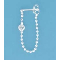 SPC CZ WRAPROUND D/C BEAD CHAIN STUDS  =