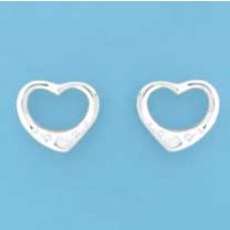 SPC CRYSTAL SET 12mm TIF HEART STUDS   =