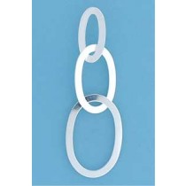 SPC 3 LINKED CUTOUT OVALS EARRINGS     =