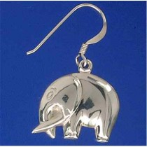 SPC HOLLOW ELEPHANT DROP EARRING       =