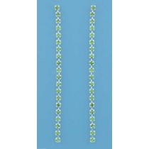 SPC 70mm TENNIS STYLE GREEN CRYSTAL DROP