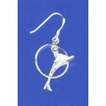 SPC   EARRING  DOLPHIN  IN HOOP        =