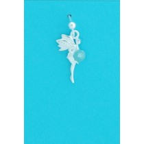 SPC BALLSTUD WITH FAIRY DROP/BLUE CRYST=