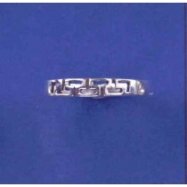 SPC 3mm CUTOUT GREEK KEY DESIGN RING