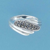 SPC CROSSOVER MARCASITE RING