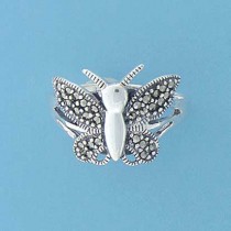 SPC MARCASITE BUTTERFLY RING