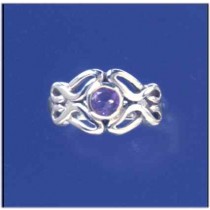 SPC CELTIC DESIGN AMETHYST RING        =