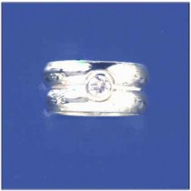 SPC INTERLOCKING WED/CZ ENGAGEMENT RINGS