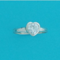 SPC 7mm HEART CZ RING                  =