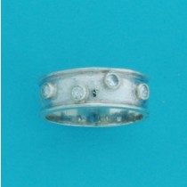 SPC 4 CZ STONES ON 7mm BAND            -