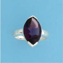 SPC MARQUIS FACETED PURPLE STONE RING