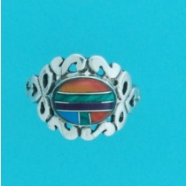 SPC M/COLOUR INDIAN STYLE RING         -
