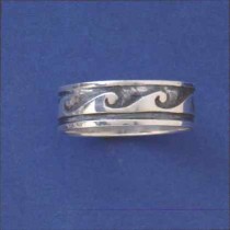 SPC 6mm BAND RING WITH WAVES