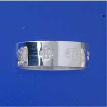 SPC 8mm FLAT WED RING/MILLENIUM MARK   =