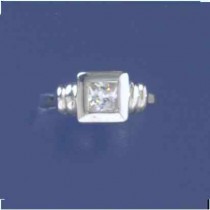 SPC5mm SQ. CZ FANCY SHOULDER RING      =